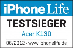 Acer K130 iPhone Life Testsiegerlogo 300x200 - Acer K130 Testsieger in der iPhone Life