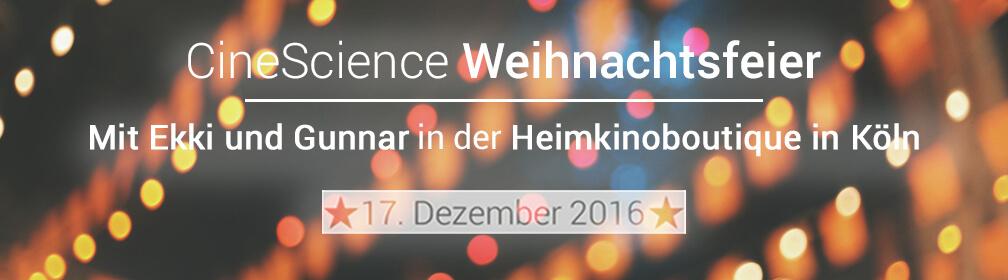 Event - Köln | CinceScience Weihnachtsfeier am 17.12.2016