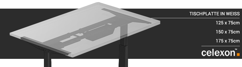 Tischplatte - Frisch eingetroffen | Elektrisch höhenverstellbarer Schreibtisch von celexon
