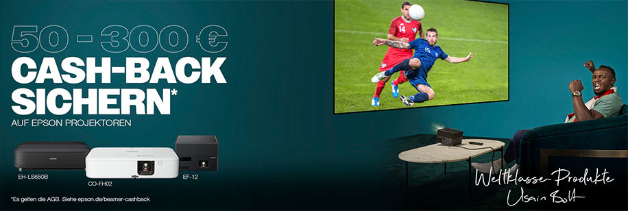 Epson Home Cinema Cash-Back-Aktion zur EM 2024