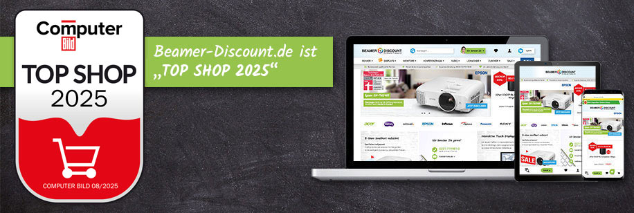 Beamer-Discount.de ist „TOP SHOP 2025“