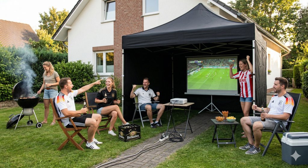 pavillion 1024x559 - Beamer f&uuml;r drau&szlig;en: Outdoor-Projektion richtig aufbauen