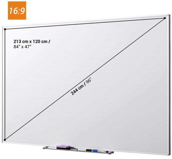 celexon Whiteboard Projektions-Schreibtafel Professional 213 x 120 cm