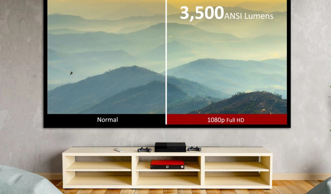 3 500 ANSI lumenů Full HD