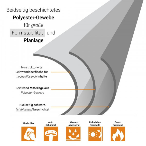 celexon Deckeneinbau Leinwand Motor Professional 280 x 210 cm