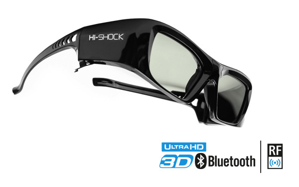 Hi-SHOCK Black Diamond Aktive 3D Brille - RF/Bluetooth | Dualplay / Dualview