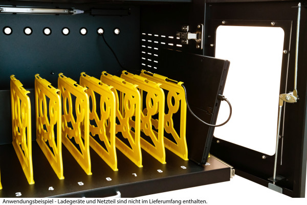 Good Connections® ANTARES N20E Notebook-Ladewagen bis 15,6", UV-C Desinfektion, Einschaltverzögerung