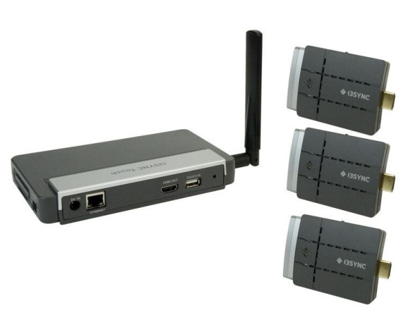 i3Technologies i3SYNC FHD Touch 3+1, Drahtloses Plug & Play Präsentationstool inkl. Touchfunktion