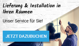 Lieferung und Installation in Ihren Räumen