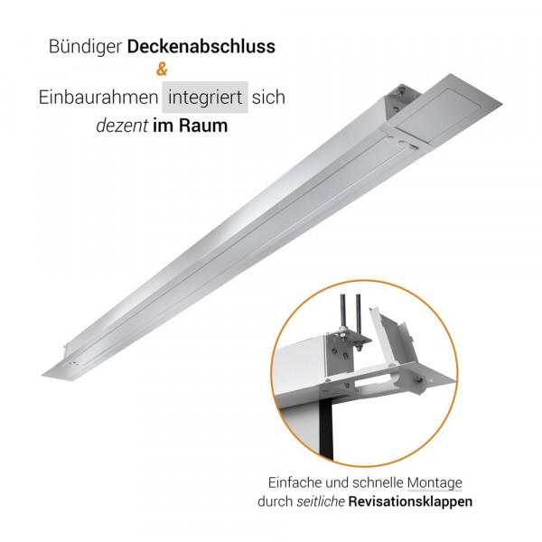 celexon Deckeneinbau Leinwand Motor Professional 280 x 210 cm