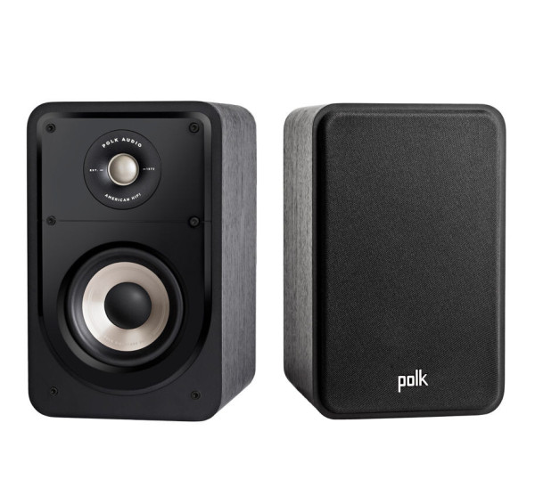 Polk Audio S15e Passiver Full Range Regallautsprecher, schwarz Paar