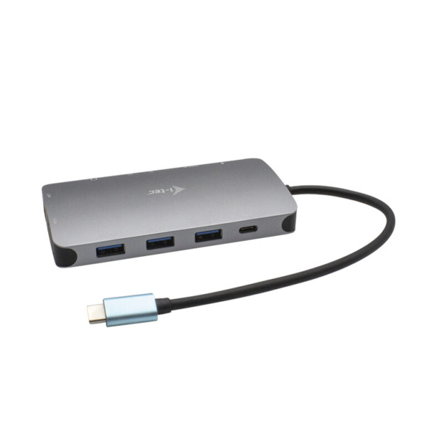 I-TEC USB-C Metal Nano Dock 1xHDMI 1xVGA 1xSD Kartenleser 1xmicroSD Kartenleser 1xGLAN 1xAudio/Mic 3
