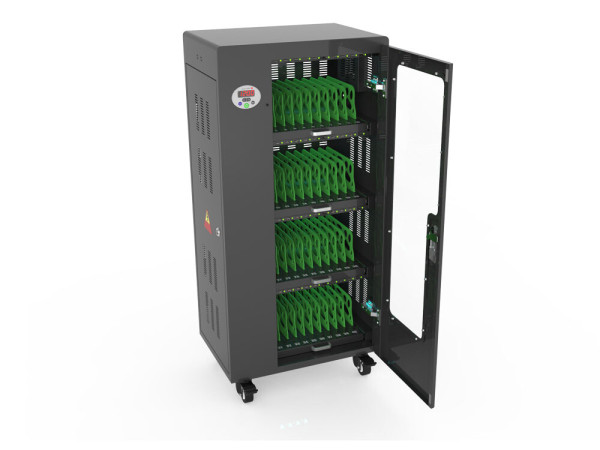 Good Connections® ANTARES T40 Tablet-Ladewagen, UV-C Desinfektion, schwarz