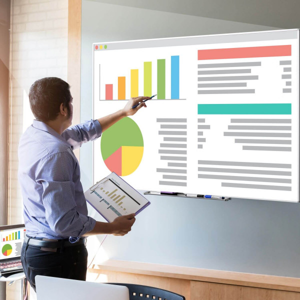 celexon Whiteboard Projektions-Schreibtafel Professional 213 x 120 cm