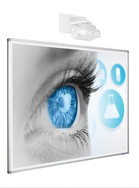 SMIT Whiteboard/Projektionstafel - 120x170cm - mattweiße Oberfläche