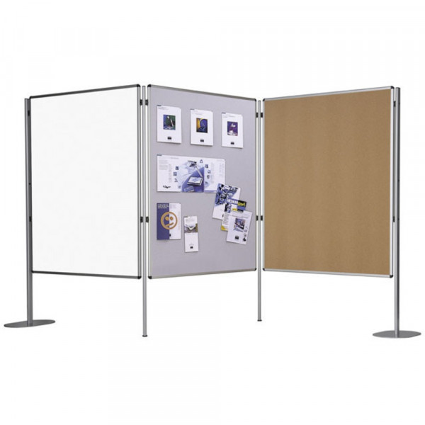 Medium Doppelseitige Stellwand 150x120 cm WWT/Filz