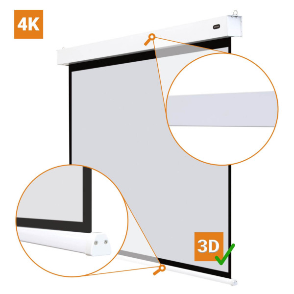 celexon Akku Motorleinwand Professional Plus - 200 x 150 cm - 4:3 - Gain 1,1