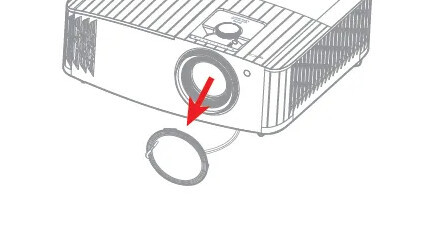 Optoma Lampenabdeckung für UHD55