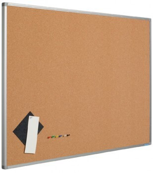 Smit Visual Pinntafel Softline aluProf 8mm, Presskork, 60x90cm