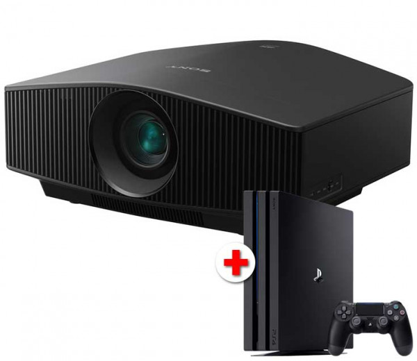 Sony VPL-VW760ES Laser-Heimkinobeamer mit 2000 Lumen und 4K inkl. PS4Pro 1TB