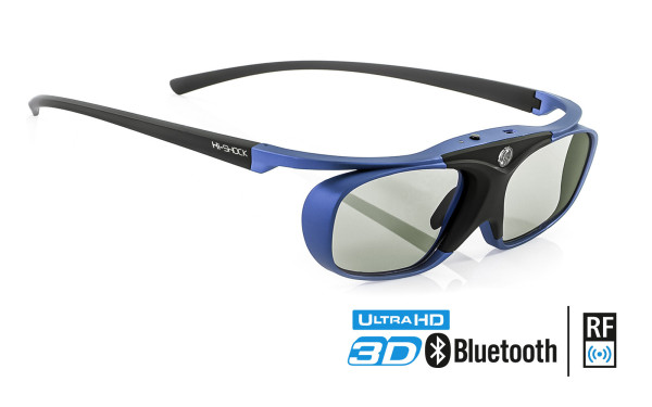 HI-SHOCK Deep Heaven Aktive 3D Brille - RF/Bluetooth | Dualplay / Dualview