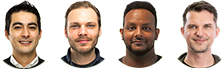 Gesichter von 4 Beratern des Beamer Discount